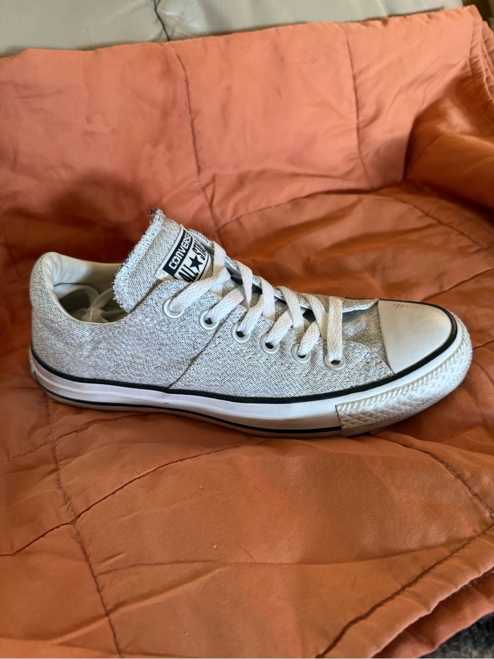 Converse Low Top Sneaker - Heather Gray & White